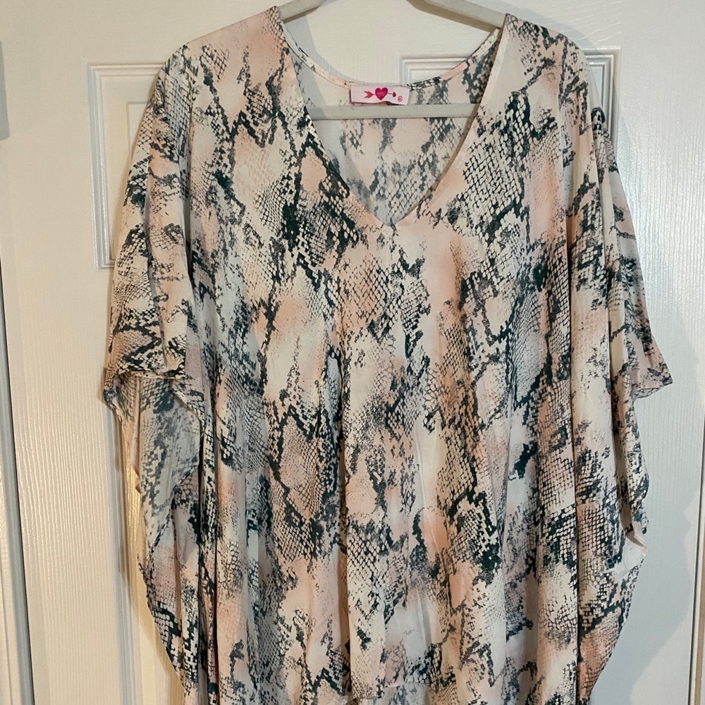 NWOT Buddy Love snake skin top